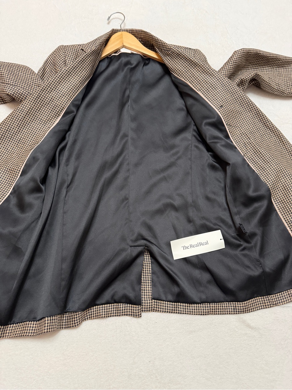 Emerson Fry sz 6 Dinner Jacket Blazer Houndstooth Linen - Picture 7 of 11